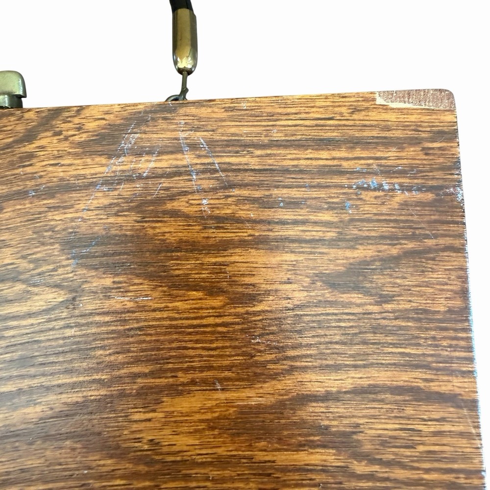 Enid Collins Of Texas 1960s Wood Purse Box Bag - For the Birds - Picture 6 of 11